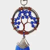 Брелок ловец снов "Древо жизни" 19 см, цв. синий Брелок ловец снов "Древо жизни" 19 см, цв. синий