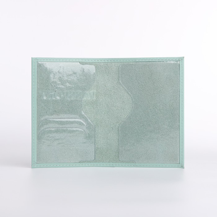 Обложка для паспорта, цвет мятный Обложка для паспорта, цвет мятный