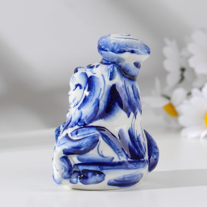 Сувенир «Кот повар», 5 см, гжель Сувенир «Кот повар», 5 см, гжель