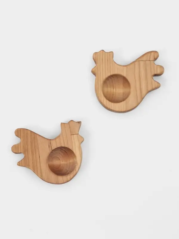 Пасхальный набор Adelica: подставка под яйцо и кулич, 2 подставки под яйцо, термонаклейки в подарок