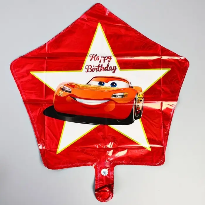 Шар воздушный «Молния», 19 дюйм, фольгированный, Тачки Шар воздушный «Молния», 19 дюйм, фольгированный, Тачки