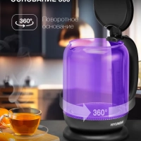 Чайник HYK-G5809 1.7л. 2200Вт фиолетовый