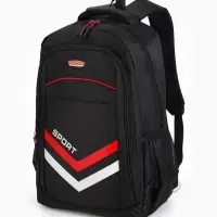 Рюкзак на молнии, 4 кармана, дышащая спинка, 30.5&times;14.5&times;47.5 см, чёрный