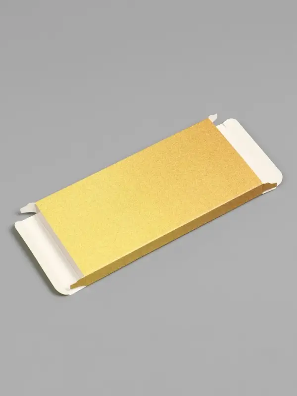 Подарочная коробка под плитку шоколада, с окном, золотая, 17×8×1.4 см Подарочная коробка под плитку шоколада, с окном, золотая, 17×8×1.4 см