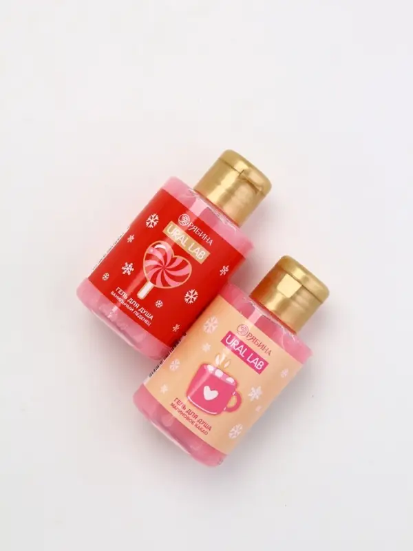 Подарочный набор новогодний «Время волшебства», гель для душа 2 шт и мочалка для тела, URAL LAB Подарочный набор новогодний «Время волшебства», гель для душа 2 шт и мочалка для тела, URAL LAB