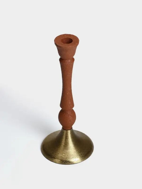Подсвечник на 1 свечу &laquo;Бисквит&raquo;, 10.5&times;10.5&times;25 см