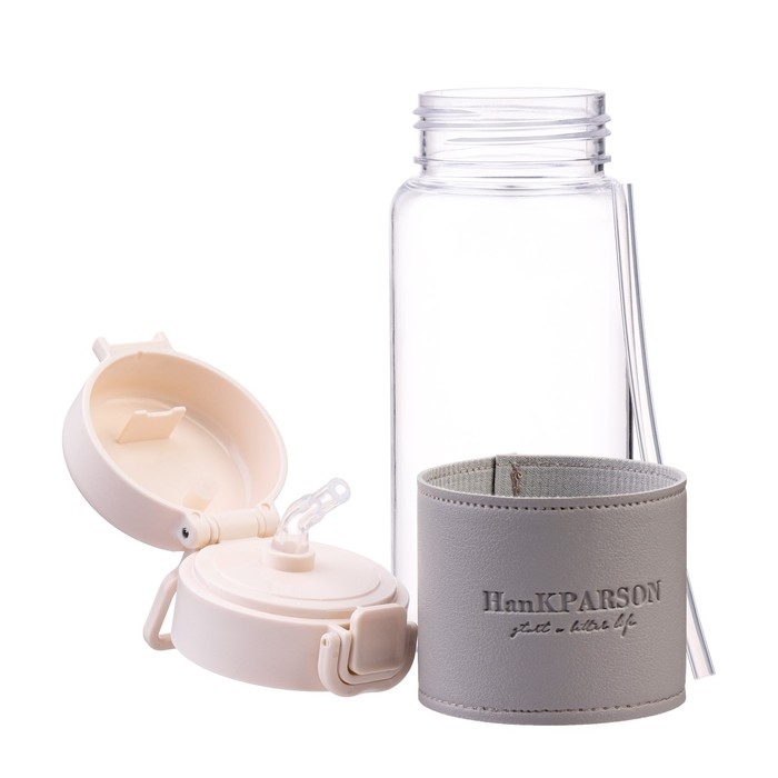 Бутылка для воды, 480 мл, серая Бутылка для воды, 480 мл, серая