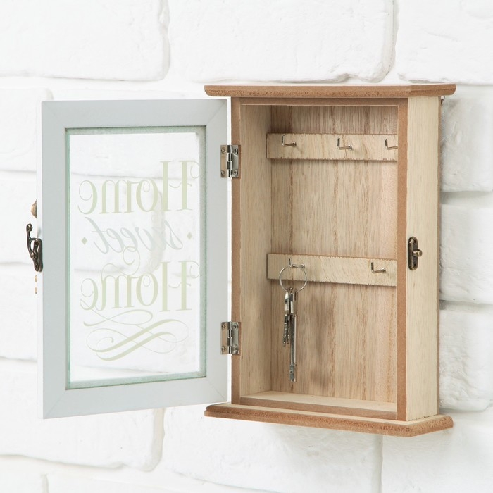 Ключница с дверкой Ключница с дверкой "Home sweet home", 5,5 х 18 х 24 см