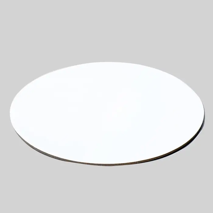 Подложка для торта усиленная 20 см, золото - белый, 3.2 мм