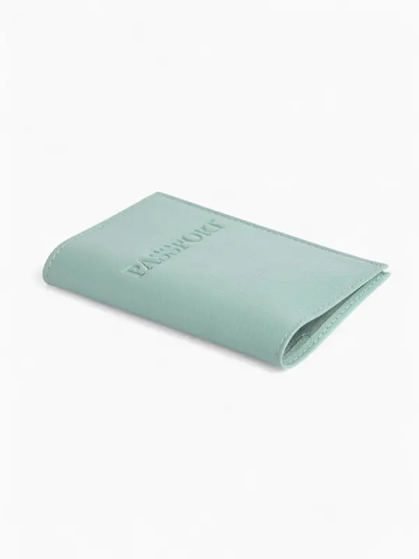 Обложка для паспорта, цвет мятный