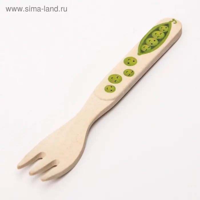 Вилка для кормления, бамбук, МИКС Вилка для кормления, бамбук, МИКС