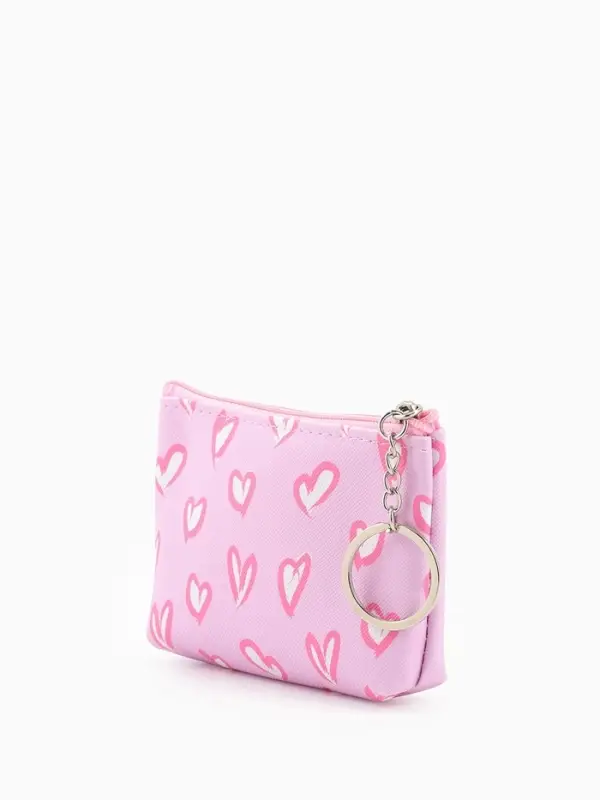 Кошелёк маленький &laquo;Сердечки&raquo;, монетница, на молнии, 10.5&times;2.5&times;8 см, МИКС