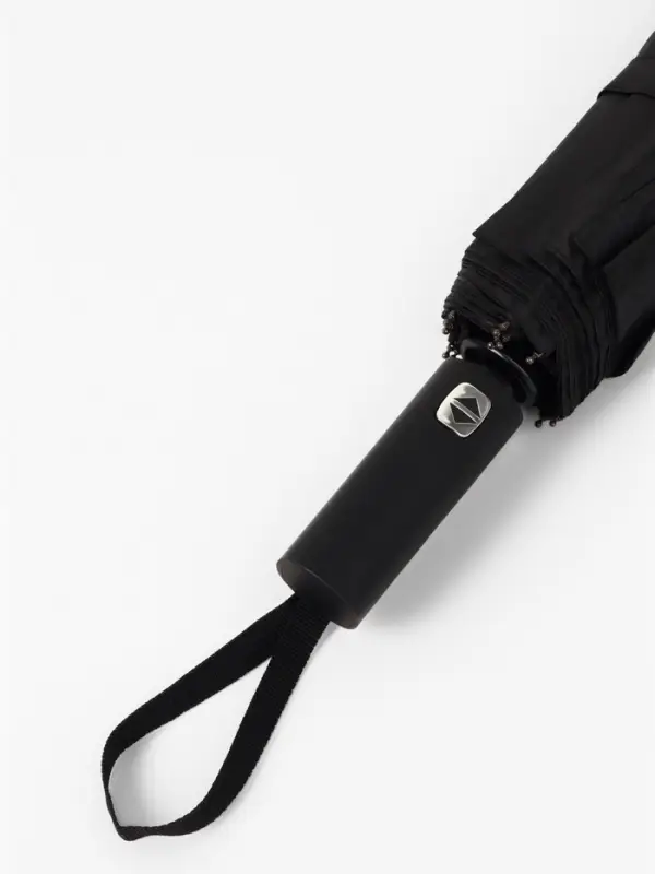 Зонт автоматический Lanford, 3 сложения, 12 спиц, R=52/60 см, d=104 см, чёрный