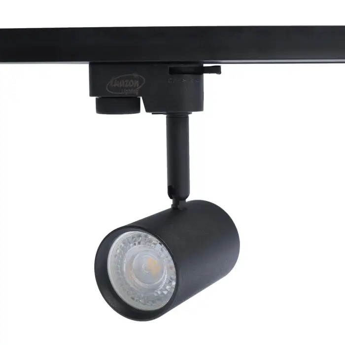 Трековый светильник Luazon Lighting под лампу Gu10, цилиндрический, чёрный