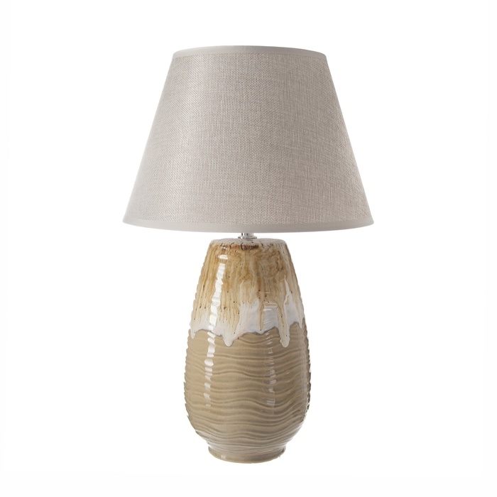 Настольная лампа с абажуром RISALUX «Кейт», Е27, 40 Вт, 30×30×48 см Настольная лампа с абажуром RISALUX «Кейт», Е27, 40 Вт, 30×30×48 см