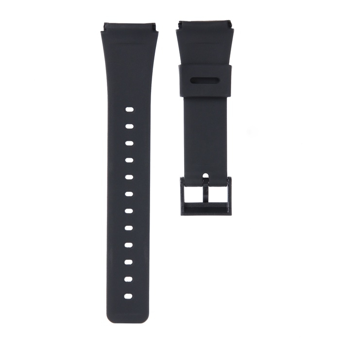Ремешок для часов 22 мм, силикон, l-22 см, черный Ремешок для часов 22 мм, силикон, l-22 см, черный