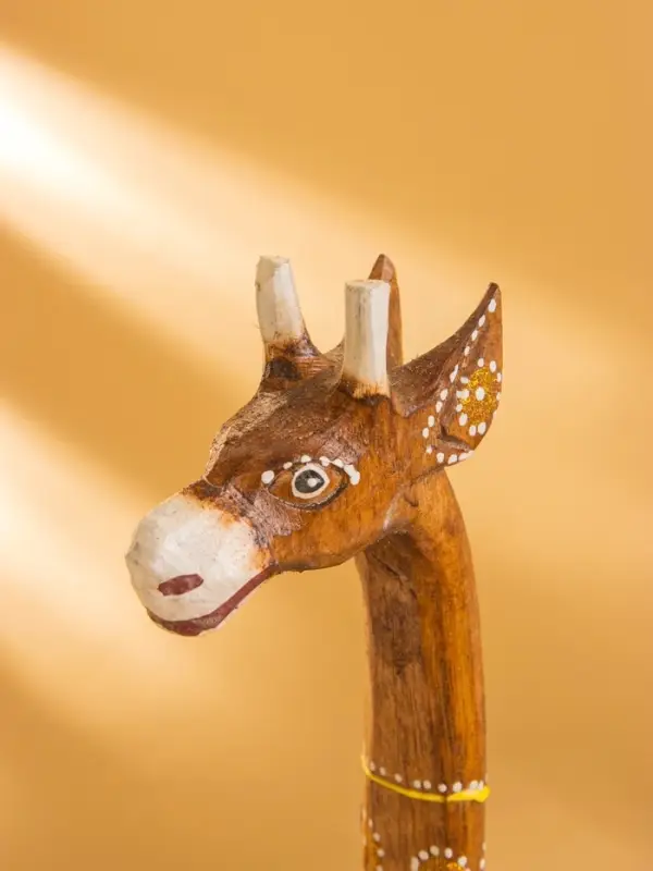 Набор сувенирный "Жирафы" дерево, H - 50,40 и 30 см, цв. коричневый