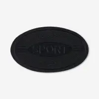 Термоаппликация «Спорт», 8×4.5 см, чёрная