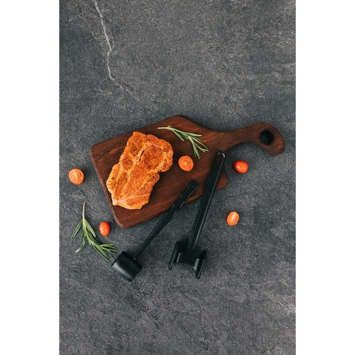 Молоток для мяса Magistro Alum black, 150 грамм, 20,5 см, цвет чёрный Молоток для мяса Magistro Alum black, 150 грамм, 20,5 см, цвет чёрный