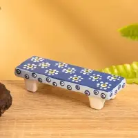 Сувенир «Столик с ромашками», 10×2×3 см, дерево, голубой