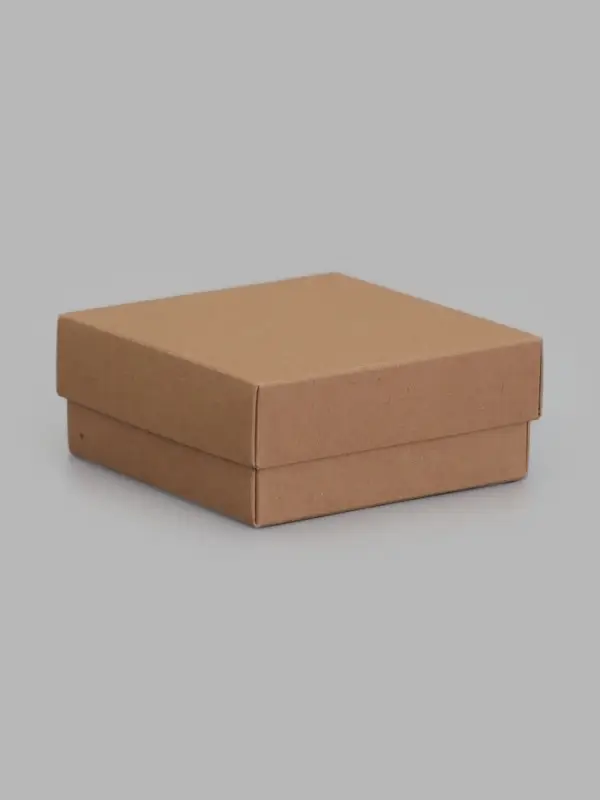 Коробка подарочная складная, упаковка, крышка-дно, крафт, 12&times;12&times;5 см
