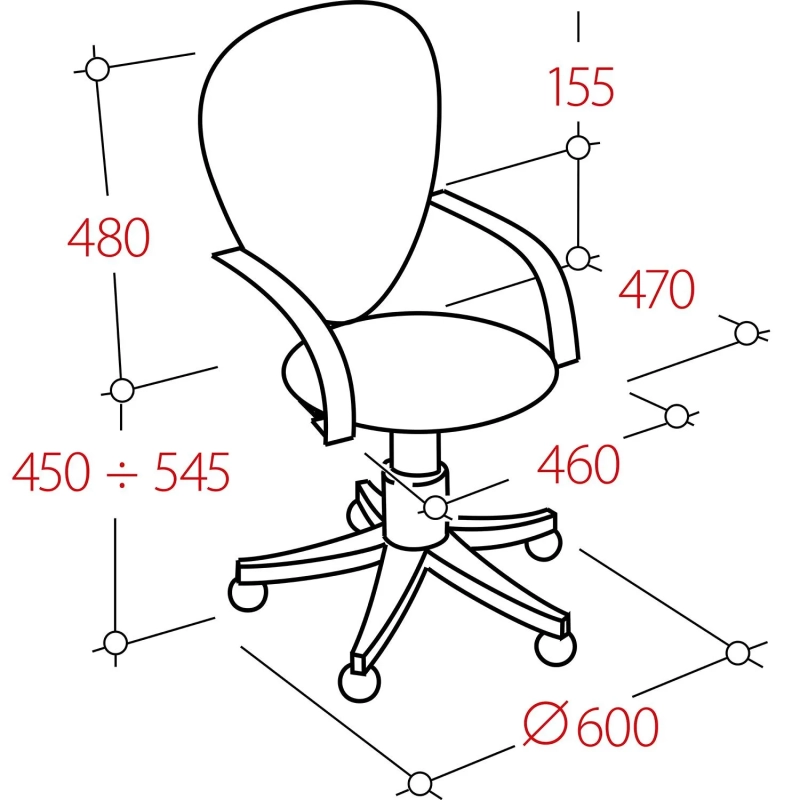 Кресло VT_Chairman 696 сетка/ткань TW черный хром