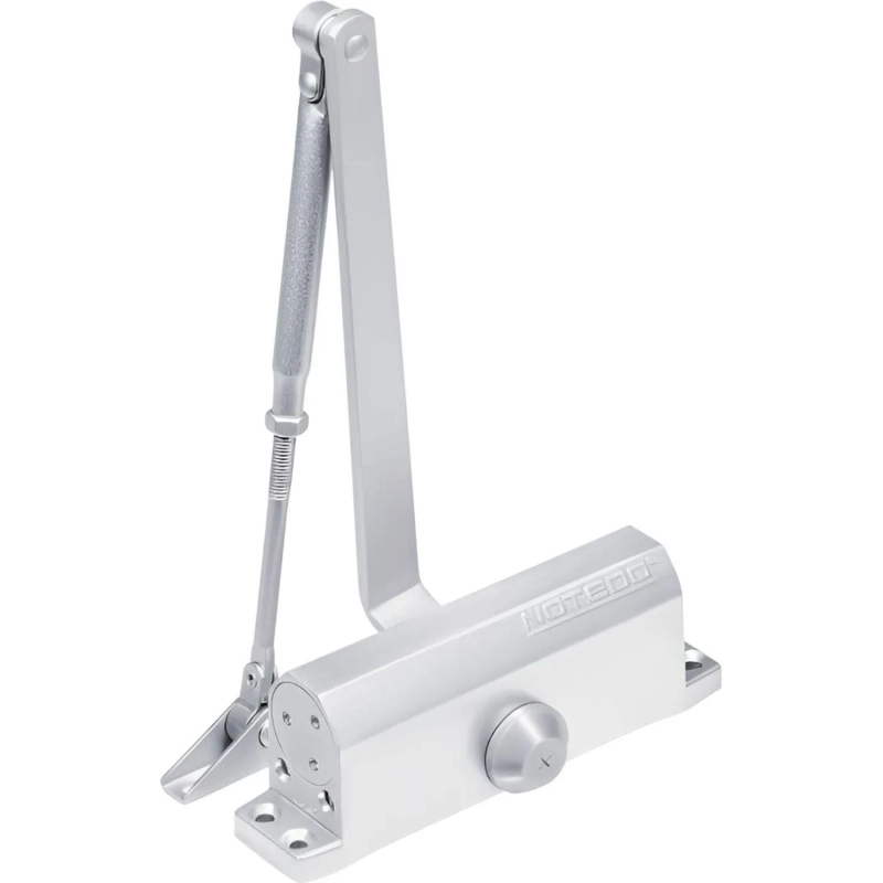 Доводчик дверной NOTEDO DC-090 SILVER&nbsp; 60-130 кг сереб. (10)