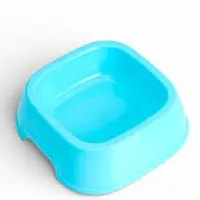 Миска, 700 мл, квадратная, пластик, голубая
