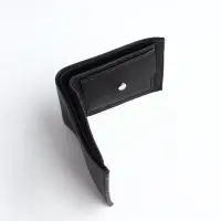 Портмоне мужское без застёжки, отдел для карт, монет, чёрное