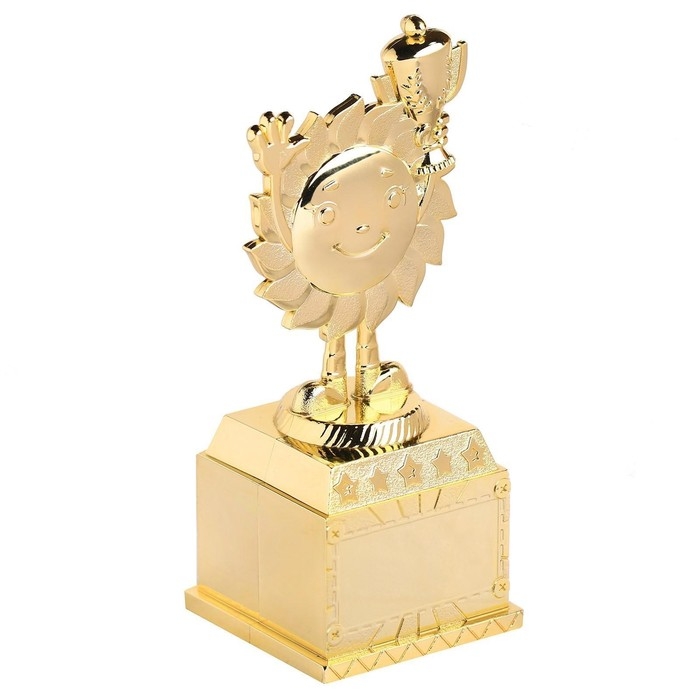 Наградная фигура детская, под нанесение, кубок, пластик, золото, 12,5 х 5,5 х 5 см. Наградная фигура детская, под нанесение, кубок, пластик, золото, 12,5 х 5,5 х 5 см.