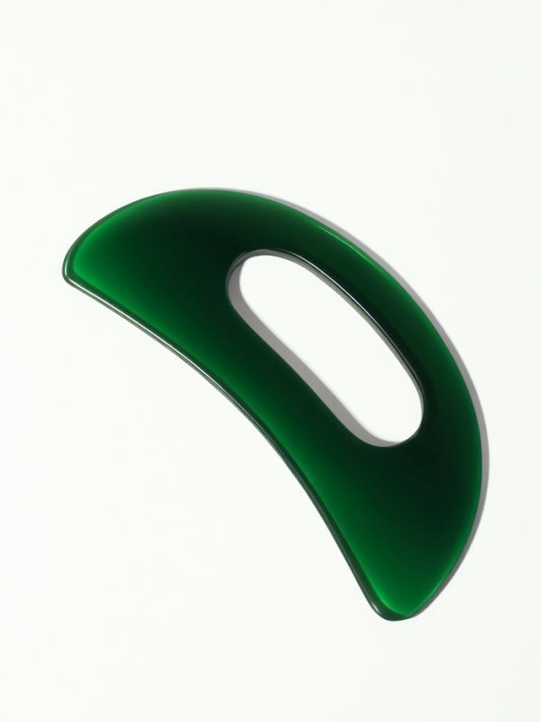 Массажёр для тела «Гуаша», универсальный, 15 × 7 см, цвет зелёный Массажёр для тела «Гуаша», универсальный, 15 × 7 см, цвет зелёный