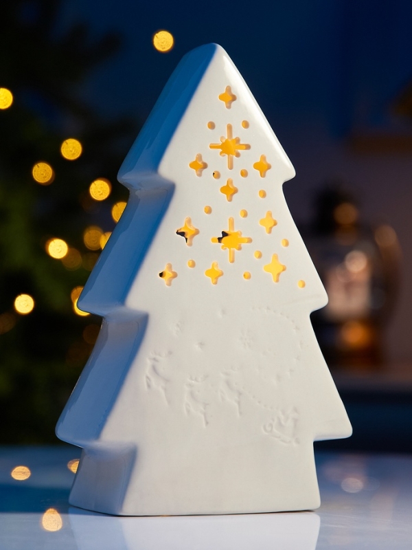 Светодиодная фигура Светодиодная фигура "Волшебная елочка" 20.6х12.5х6, 1 LED, LR44x3(в компл.), Т/БЕЛЫЙ
