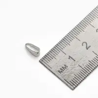 Держатель для кулонов (набор 20 шт.) 8&times;4 мм, цвет серебро
