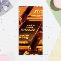 Конверт для денег "Универсальный" глиттер, слиток, 17х8,5 см
