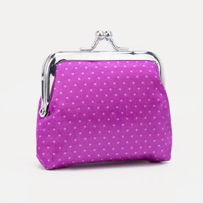 Кошелёк женский на фермуаре, цвет фиолетовый Кошелёк женский на фермуаре, цвет фиолетовый