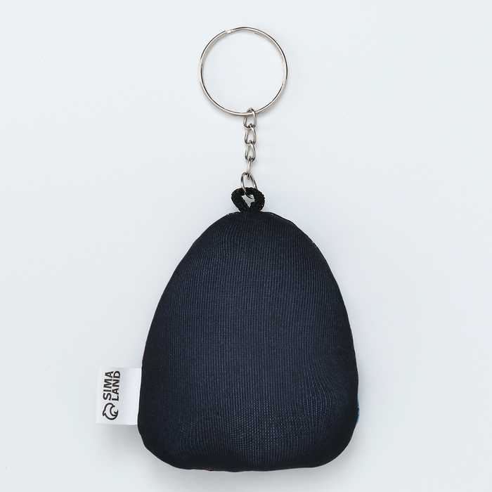 Брелок новогодний мягкий «Змея в яйце», чёрная Брелок новогодний мягкий «Змея в яйце», чёрная