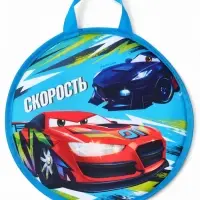Ледянка &laquo;Скорость&raquo; Snow Cat, d=35 см, толщина 1 см, с ручкой, голубая