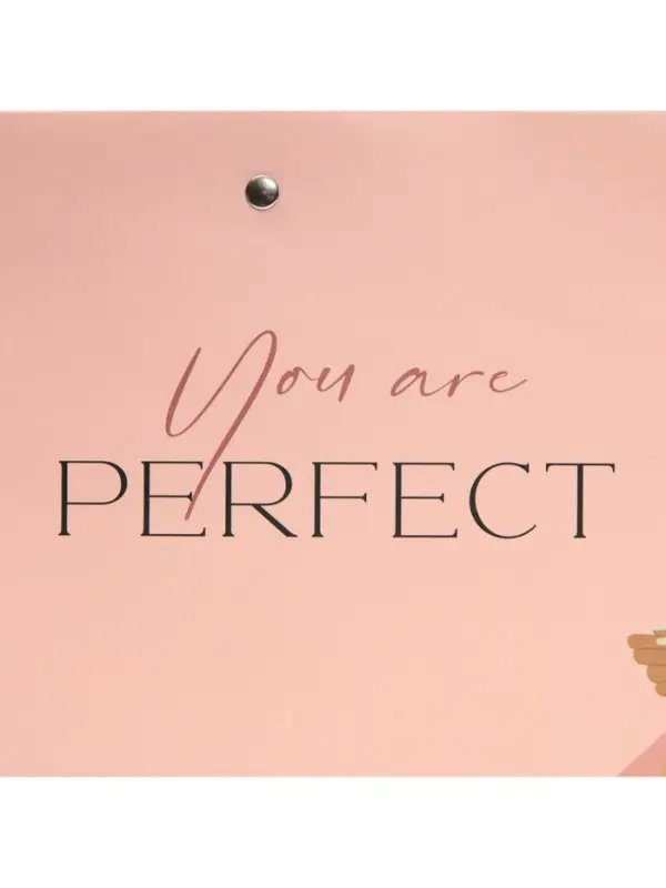 Пакет подарочный, упаковка, &laquo;Ты идеальна&raquo;, 30&times;20&times;10 см