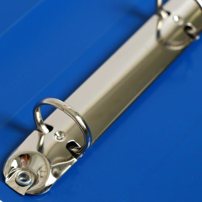 Папка на 4 кольцах А4, Calligrata, 25 мм, 500 мкм, синяя Папка на 4 кольцах А4, Calligrata, 25 мм, 500 мкм, синяя