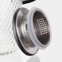 Кувшин Magistro &laquo;Богема. Соты&raquo;, 16&times;11&times;23 см, крышка-сито, стекло, прозрачный