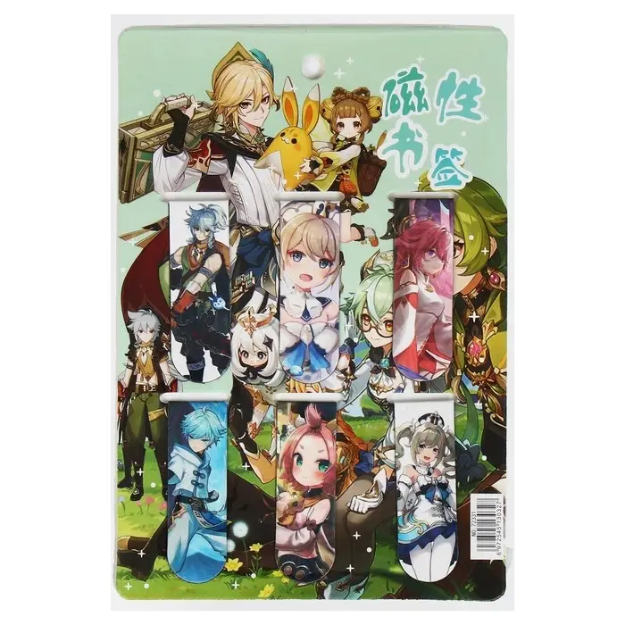 Набор магнитных закладок для книг Calligrata 6 штук, Набор магнитных закладок для книг Calligrata 6 штук, "Ассорти", МИКС