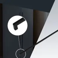 Ручка-скоба CAPPIO SQUARE RSC008, нержавеющая сталь, м/о 988 мм, цвет черный