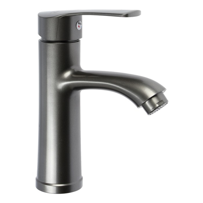 Смеситель для раковины ZEIN Z3691, однорычажный, высота излива 9 см, графит Смеситель для раковины ZEIN Z3691, однорычажный, высота излива 9 см, графит