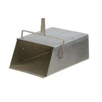 Совок - ловушка для мусора металл оцинкованный (ширина 23 см, ручка 53 см)