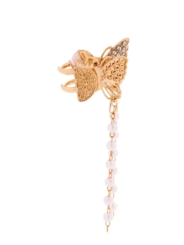 Крабик для волос &laquo;Милада&raquo;, бусы, 2.5 см, золотистый