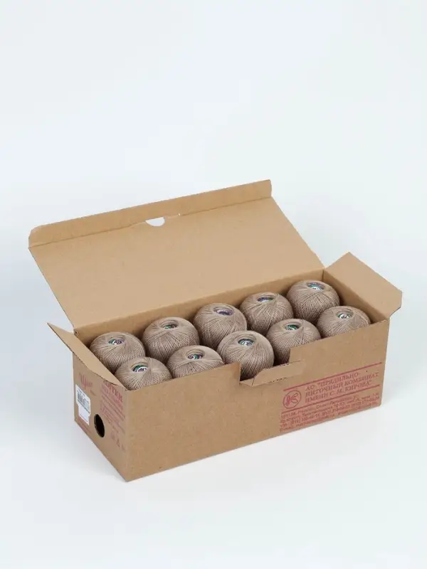 Нитки вязальные "Ирис" 150м/25г 100% мерсеризованный хлопок (6601)