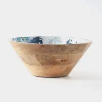 Салатник &laquo;Крабы&raquo;, 25&times;25&times;10 см, дерево манго