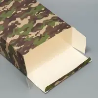 Коробка подарочная складная, упаковка, «Хаки», 22 х 30 х 10 см