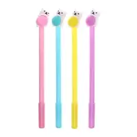 Ручка-прикол Calligrata &laquo;Котенок с клубком&raquo;, синий стержень, гелевая, МИКС