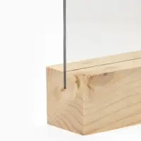Тейбл-тент А4, оргстекло 2 мм, на деревянной подставке, 21&times;5&times;34.5 см